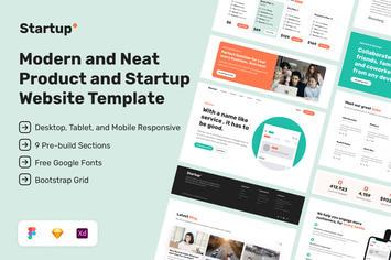 Startup+ - Product Website Template