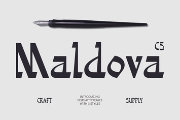 Maldova – Flat Brush Font