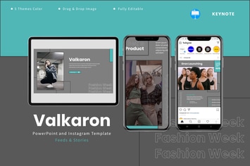 Valkaron - Keynote & Instagram Template