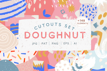 Doughnut Cutouts Set