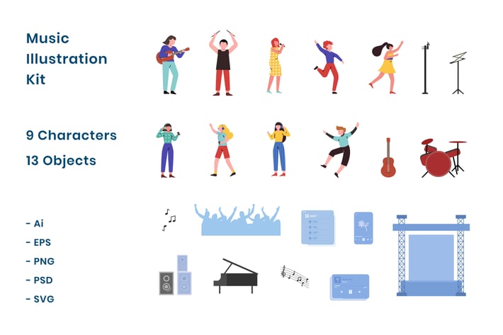 Music - Illustration Kit