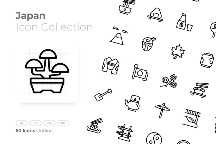 Japan Outline Icon