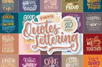 Funny Quotes Lettering Vector