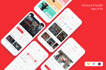 Workout & Health App UI Kit