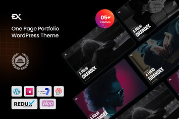 Grandex - One Page Portfolio WordPress Theme