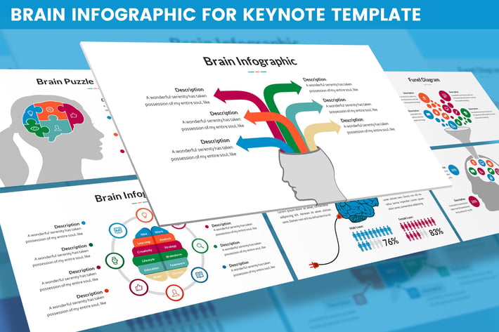 Brain Infographic for Keynote Template