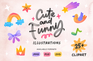 25+ Cute and Funny Illustrations