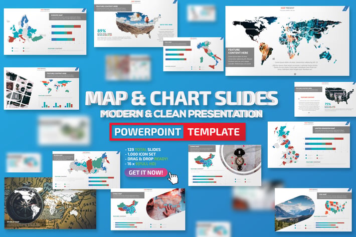 Map & Charts Powerpoint Presentation