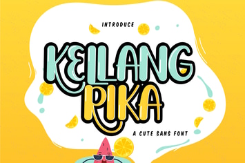 Kellang Rika | Cute Sans Font