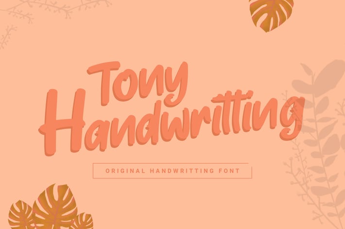 Tony Handwritting - Font