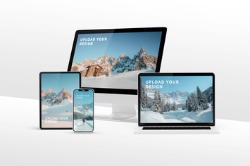 Multi Devices Responsive Website Mockup | 05