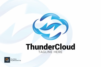Thunder Cloud - Logo Template