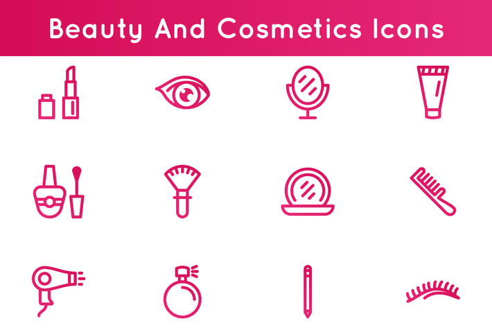 Beauty And Cosmetics Icons