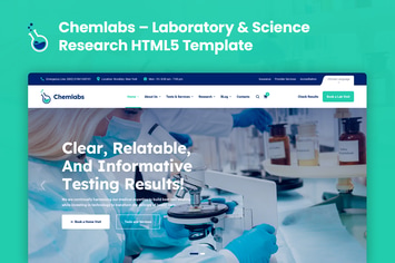 Chemlabs – Laboratory & Science HTML5 Template