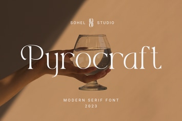 Pyrocraft - Modern Editorial Typeface
