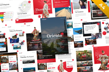 Oriento Portrait Oriental Travel PowerPoint Templa