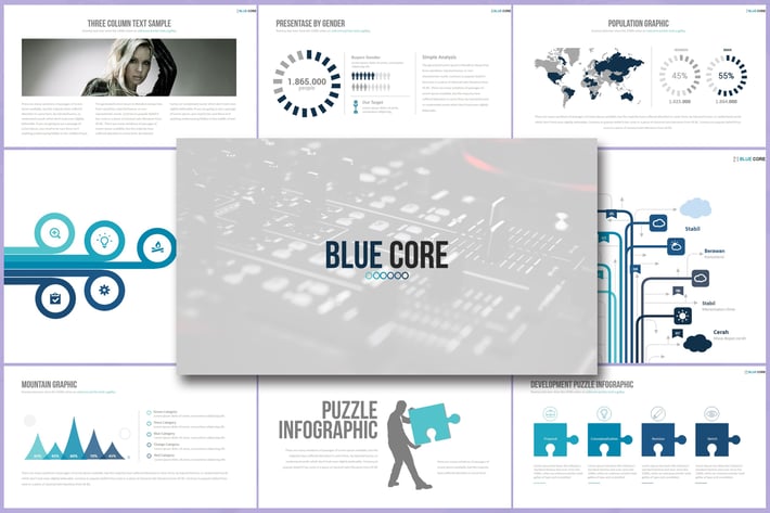 BLUE CORE Powerpoint
