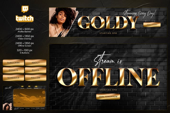 Gold Twitch Kit