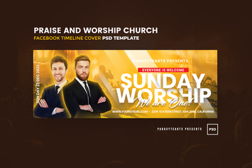 Praise and Worship Church Facebook Timeline Cover
