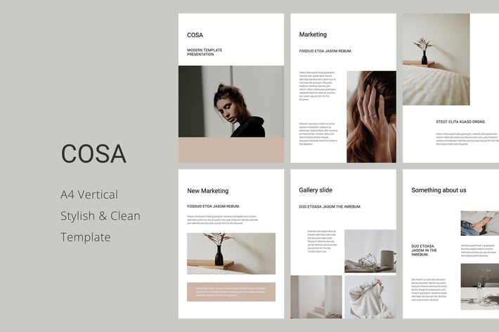 COSA - A4 Vertical Keynote Template