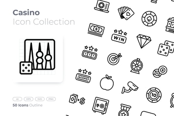 Casino Outline Icon