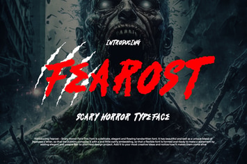 Fearost - Scary Horror Font