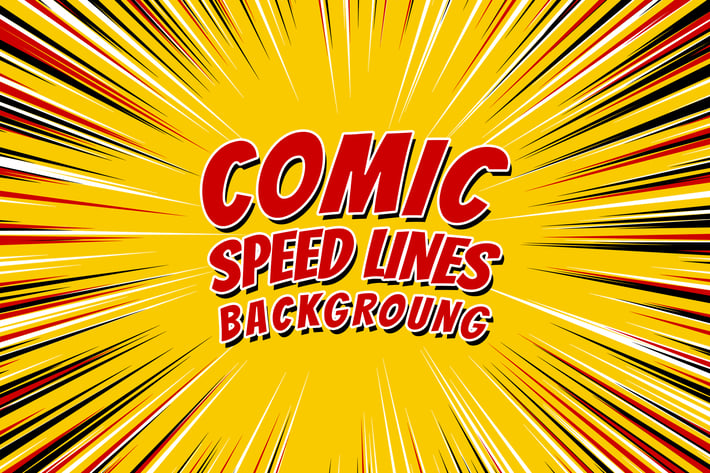 Comic Radial Explosion Speed Lines