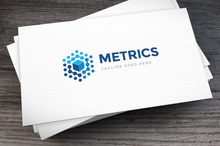 Data Metrics Logo Template