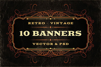 10 Retro/Vintage Banners