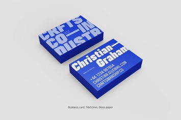 Business card stack gross (74x52mm)