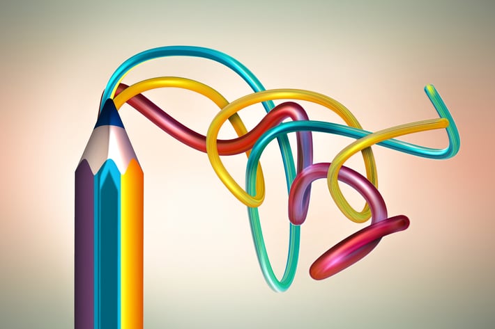 3D drawing conceptual image 