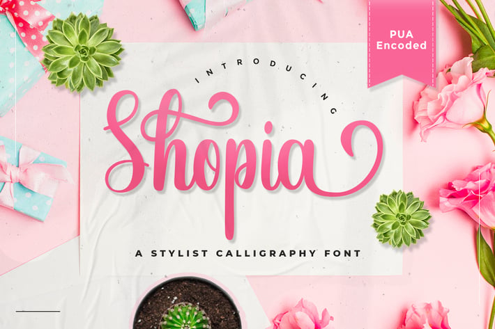 Shopia - Stylish Calligraphy Font