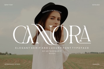 Cannora - Elegant Serif And Luxury Font Typeface
