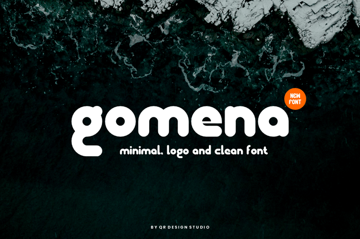 Gomena - Minimal & Rounded Font