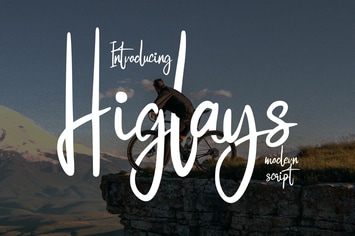Higlays | Modern Script Font
