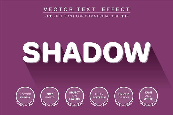 3D Text Effect - editable text effect,  font style