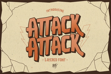 Attack-Attack Typeface