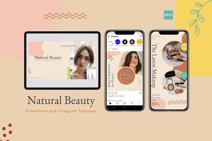 Natural Beauty - Powerpoint & Instgram Template