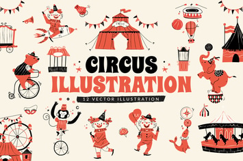 Circus Illustration Set
