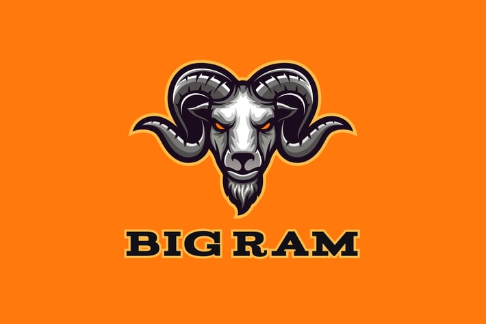 Big Ram Mascot Logo