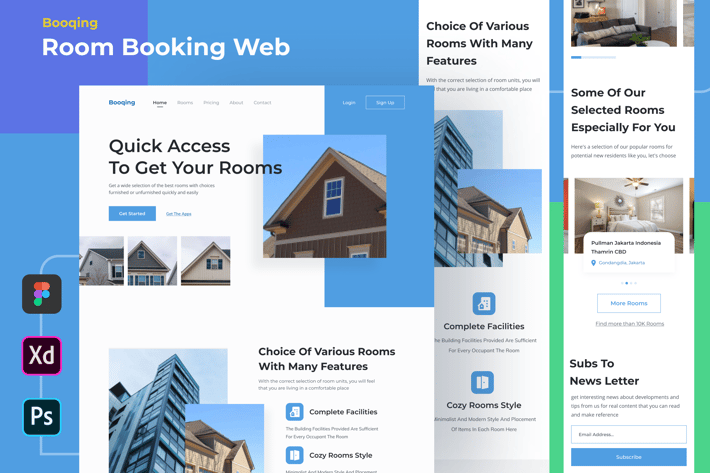 Booqing - Room Booking Website