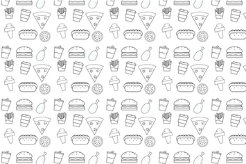 Food pattern illustration