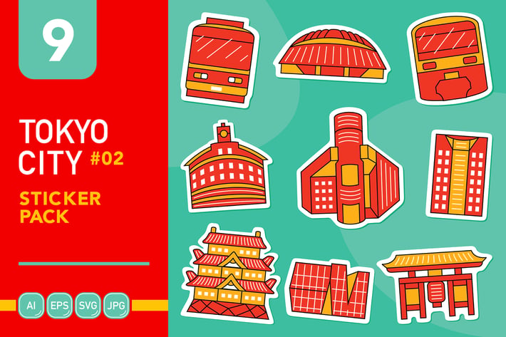 Tokyo City #02 Sticker Pack
