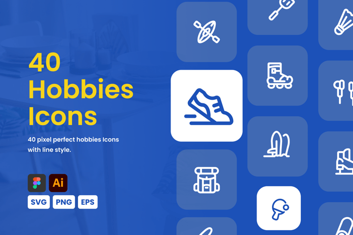 Hobbies Icon Set