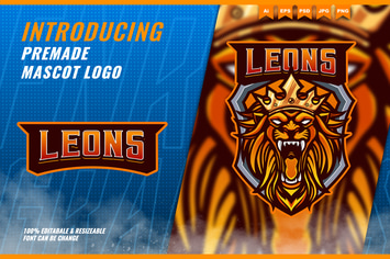 Lion King - Mascot Esport Logo Template