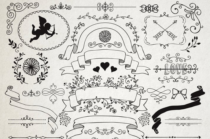 Separate Romantic Design Elements