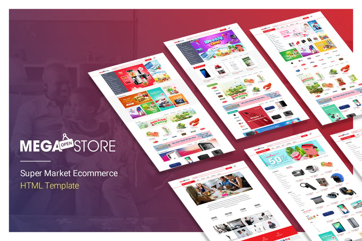 MegaStore | Super Market Ecommerce HTML Template