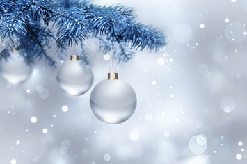 silver Christmas background