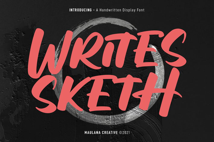 Writes Sketh Handwritten Display Font