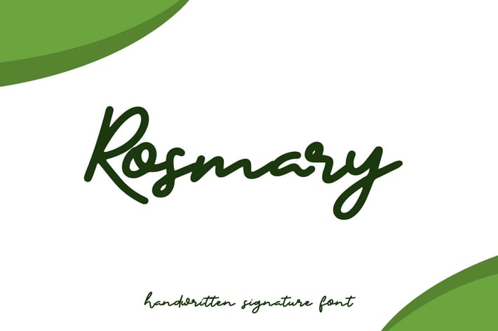 Rosmary - Handwritten Signature Font